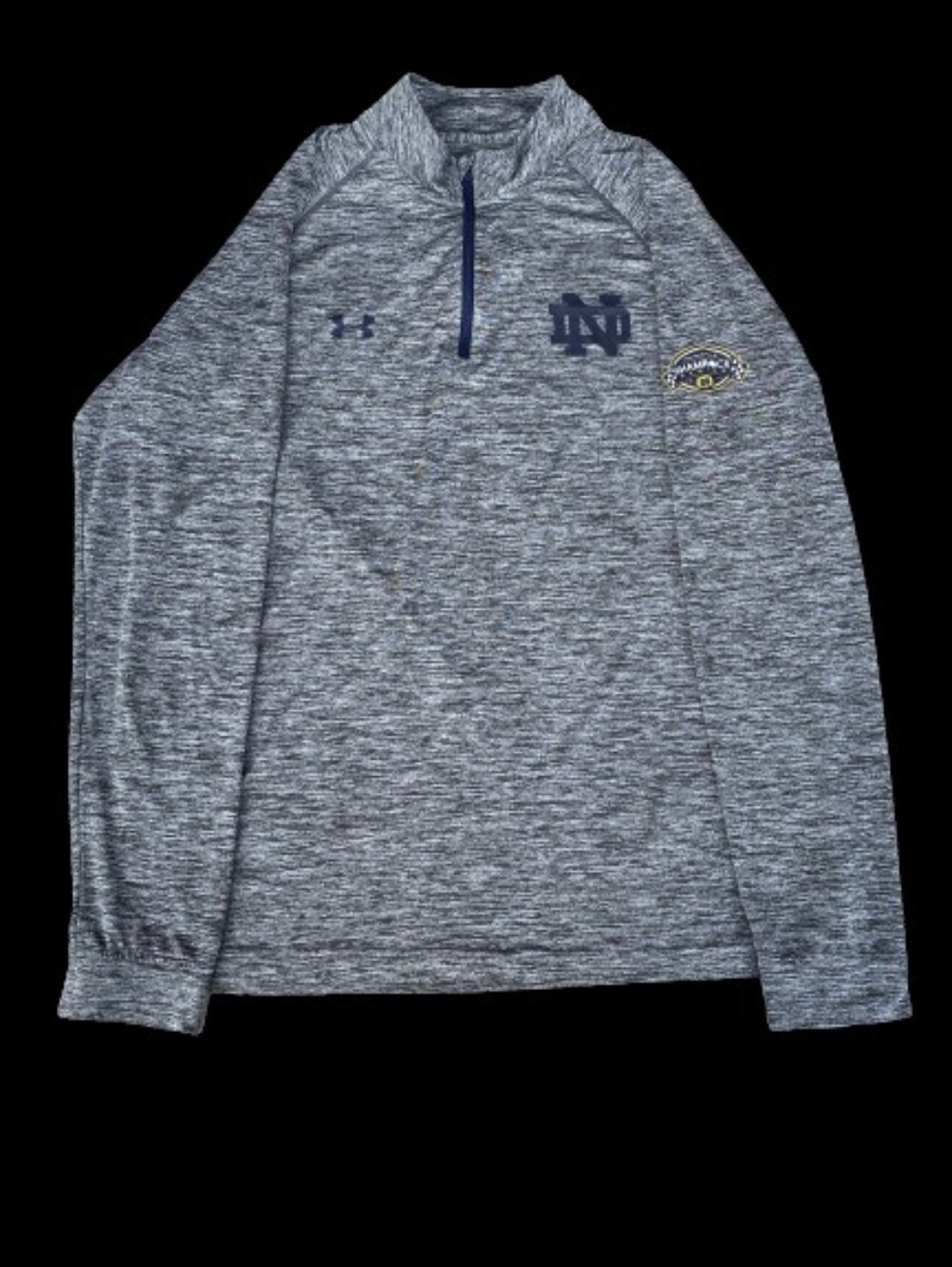 2014 Shamrock Series Notre Dame Fighting Irish Quarter Zip Long Sleeve Shirt